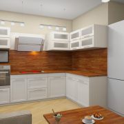 Проект двухкомнатной квартиры в Москве 57 кв. м.  Кухня