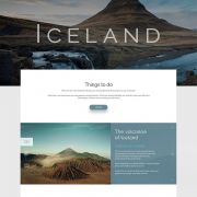 Проект Александра Медведева «Landing page – Iceland»